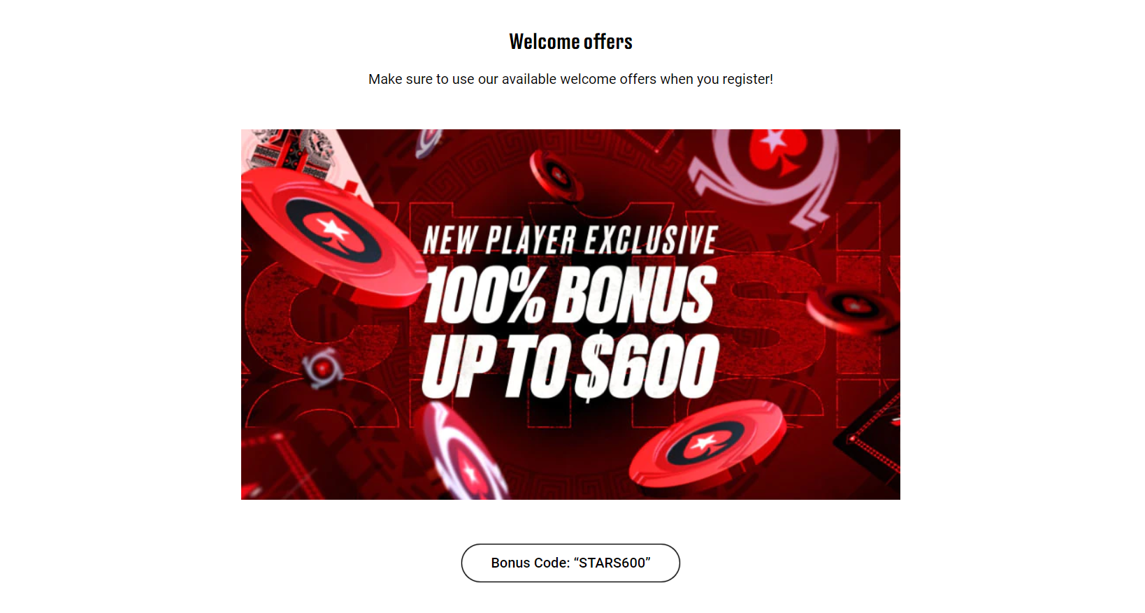 Онлайн казинодағы PokerStars бонусы