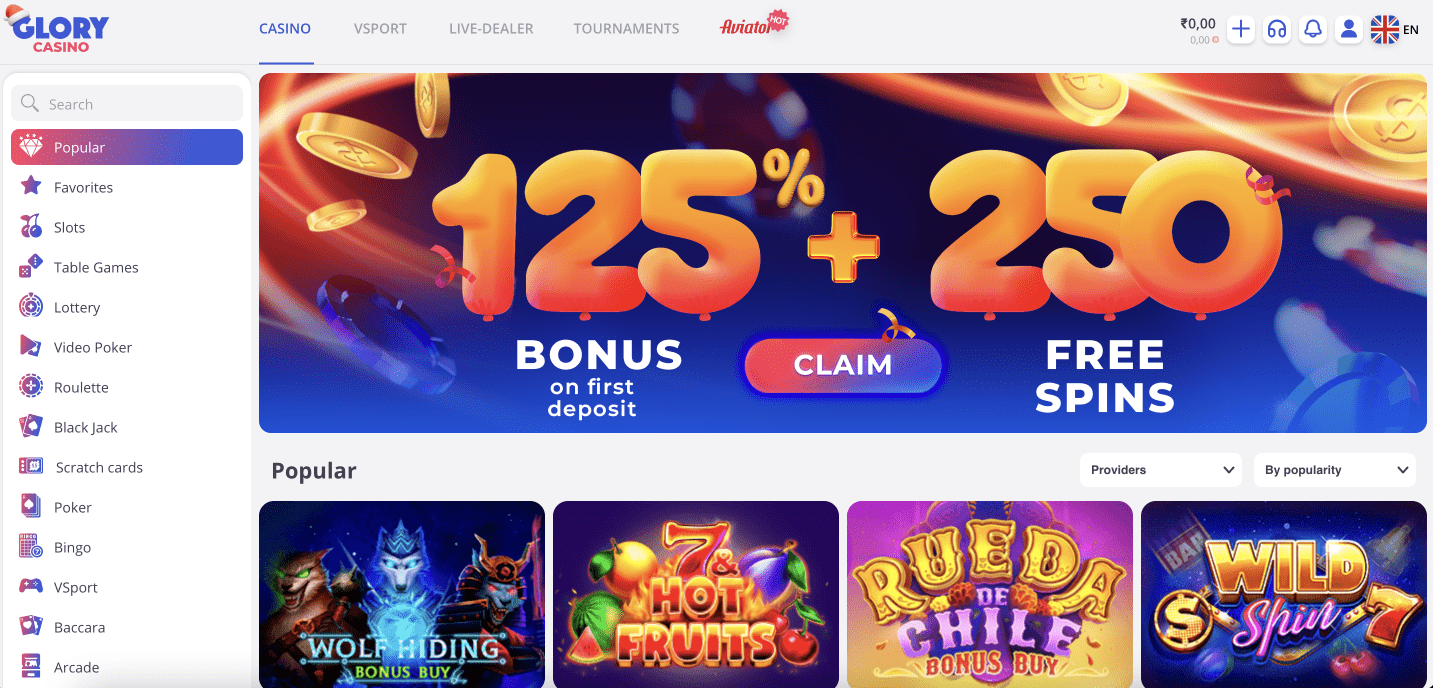 Glory online casino